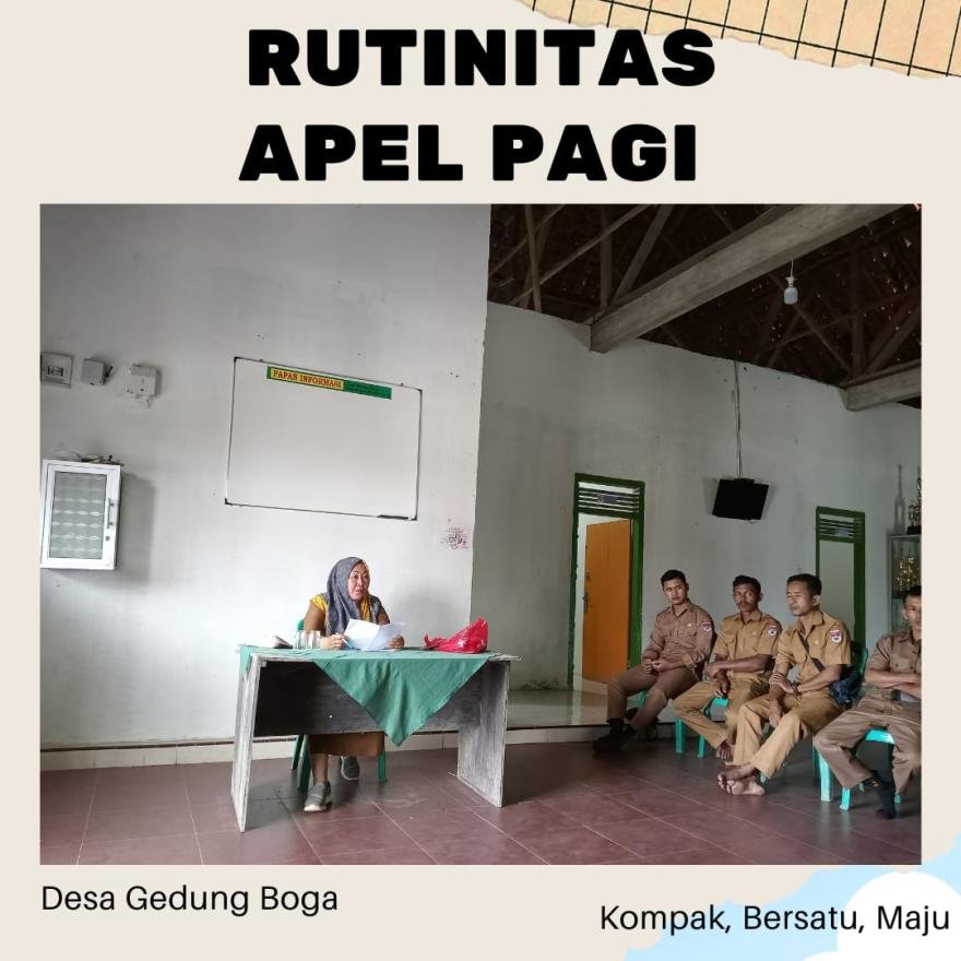 Gedung Boga Laksanakan Apel Rutin Mingguan